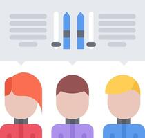 A group of people with skis and a book vector