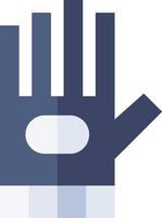 A glove with a hand on it vector