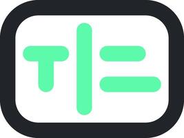The t app icon vector