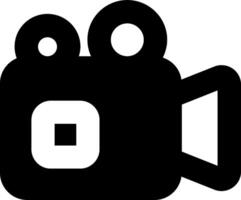 A black and white camera icon vector