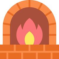 Fireplace illustration design vector