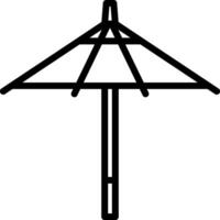 An umbrella icon on a white background vector