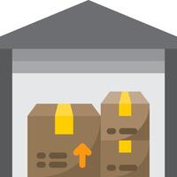 A box with a yellow arrow pointing up and a box with a yellow arrow pointing down vector