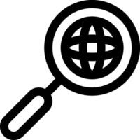 Magnifying glass icon vector