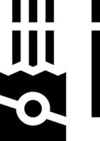 A black and white logo with a clock and a clock vector
