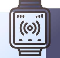 A smart watch with a wifi icon on it vector