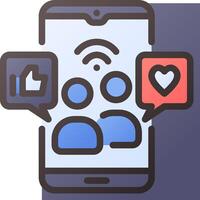 Mobile app development services vector