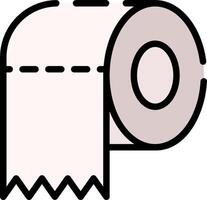 A toilet paper roll icon on a white background vector