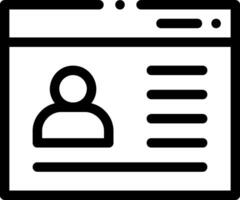 A person is shown on a computer screen vector