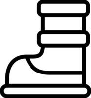 A black and white illustration of a boot vector