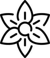 A flower icon with a white background vector
