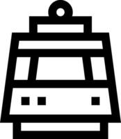 A black and white image of a train vector