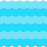 A blue wave pattern with white and blue waves vector