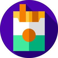 French fries icon in a flat design vector