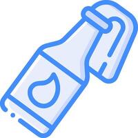 A bottle with a water drop on it vector