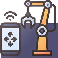 Mobile app development with android and ios vector
