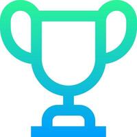 A trophy cup icon on a white background vector