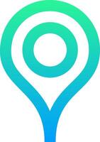 The logo for a location app vector