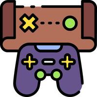 A game controller icon on a white background vector