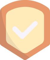 A check mark icon on a white background vector