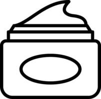 A jar of cream with a white background vector