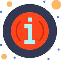 The i icon is surrounded by dots vector