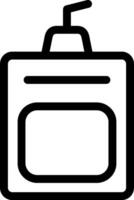 A black and white image of a soap dispenser vector
