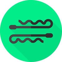 A flat icon of a pair of scissors vector