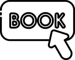 Book icon with a black arrow pointing to it vector