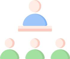 A group of people standing around a person in front of them vector