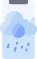 A cloud with rain drops on it vector