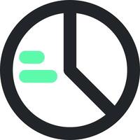 A clock icon with a green arrow pointing to the right vector