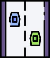 A line of three squares on a white background vector
