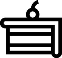 A black and white icon of a box vector