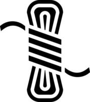 A black and white image of a thread vector