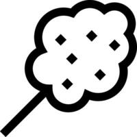 A black and white cloud with dots on it vector