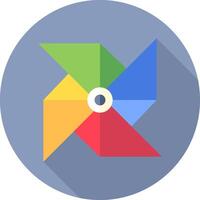 Google photos icon flat design vector