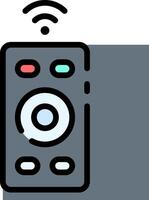 A remote control with a wifi symbol on it vector