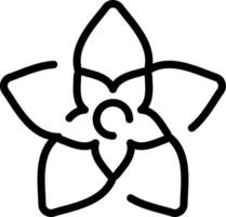 A flower with a single petal in the center vector