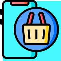 Shopping cart icon vector