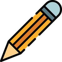 A pencil with a long tip on a white background vector