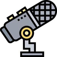 A microphone icon on a white background vector