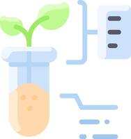 A plant growing in a container with a shopping cart vector