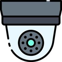 A surveillance camera icon on a white background vector