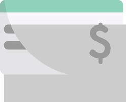 A credit card with a dollar sign on it vector