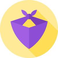 A purple box with a bow on it vector