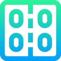 A clock icon with two numbers on it vector