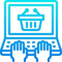 Shopping cart icon vector