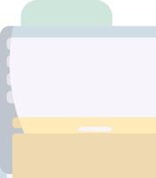 An open folder with a white background vector