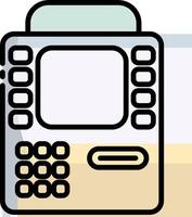 An icon of a cash register vector